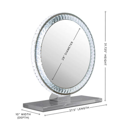 Diamond Collection Brilliant Premium Illuminated Vanity Mirror - Furniture Source