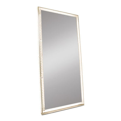 Diamond Collection Radiant Premium Illuminated Crystal Floor Mirror - Furniture Source