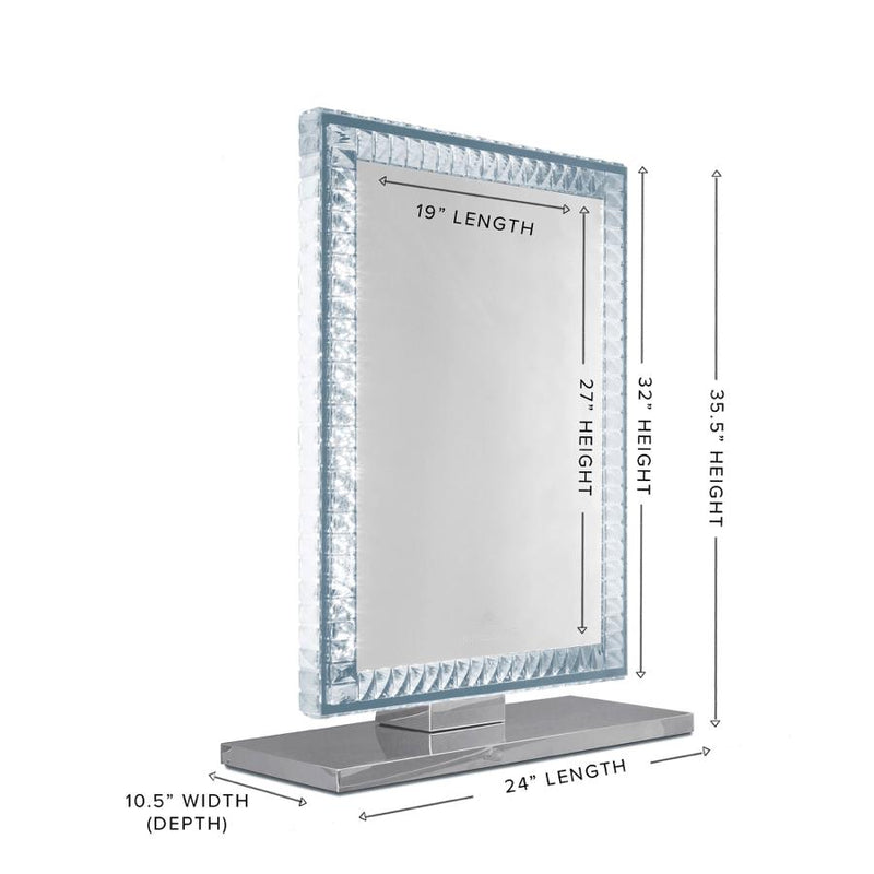 Diamond Collection Princess Premium Illuminated Vanity Mirror - Furniture Source