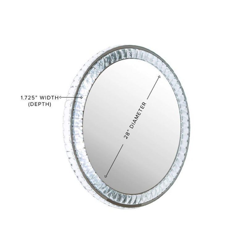 Diamond Collection Brilliant Premium Illuminated Vanity Mirror - Furniture Source