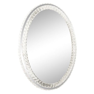 Diamond Collection Oval Premium Illuminated Vanity Mirror - Furniture Source